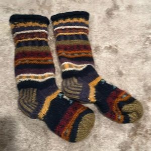 Knit thick socks